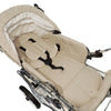 Designer Kombi 2in1 - zum Sportwagen umbaubar mit wechselbarer Blickrichtung - Stoff Beige