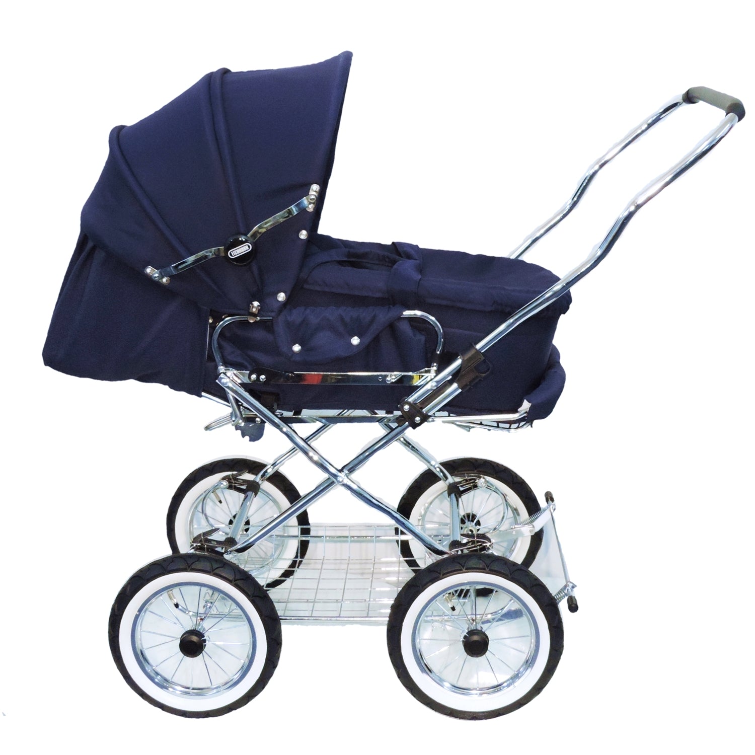 Designer Kombi 2in1 - zum Sportwagen umbaubar mit wechselbarer Blickrichtung - Stoff Marineblau