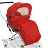 Designer Sportwagen mit wechselbarer Blickrichtung und Liegefunktion - Stoff Rot