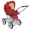 Designer Sportwagen mit wechselbarer Blickrichtung und Liegefunktion - Stoff Rot
