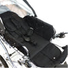 Designer Sportwagen mit wechselbarer Blickrichtung und Liegefunktion - Stoff Schwarz