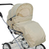 Designer Sportwagen mit wechselbarer Blickrichtung und Liegefunktion - Stoff Beige