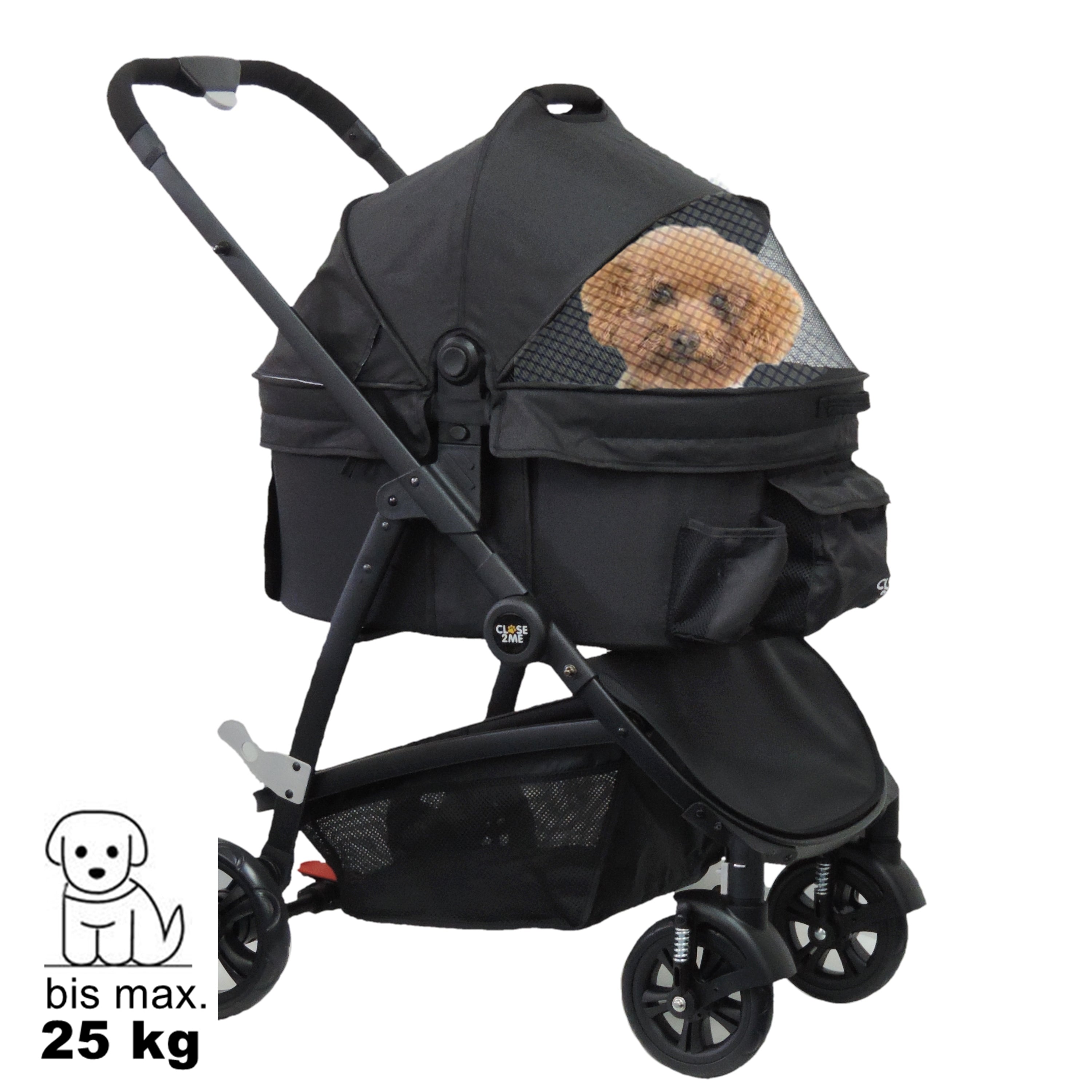 Close2Me CozyTravel Haustierbuggy - für Hunde und Katzen