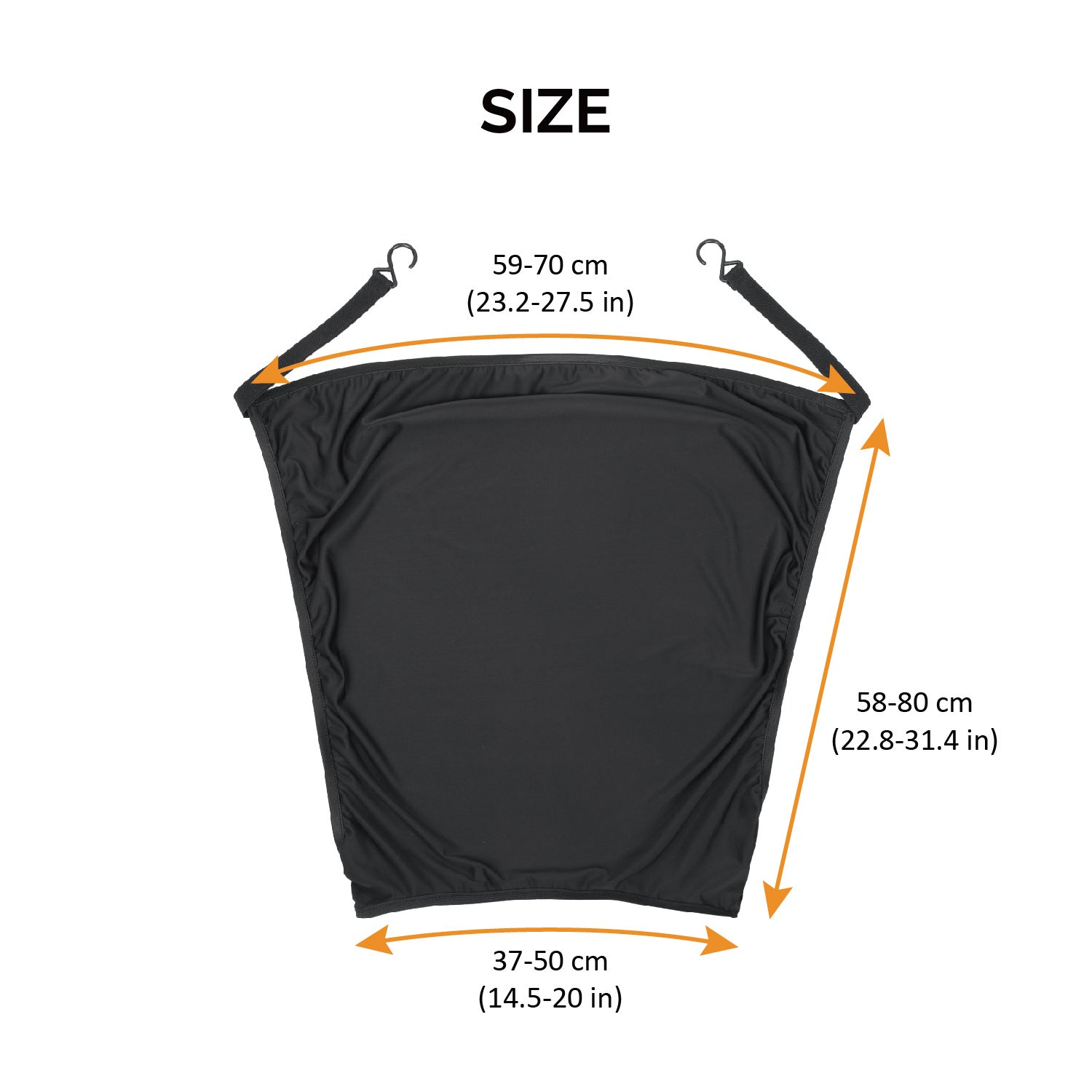 Elastisches universal Sonnensegel, Sonnenschutz UV50+ für Kinderwagen und Buggys