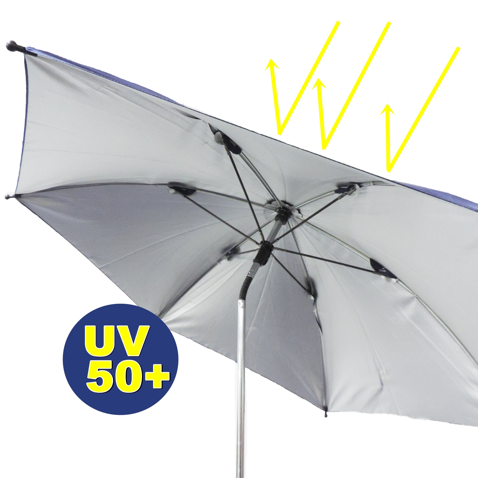 Titaniumbaby Sonnenschirm UV50+ für Kinderwagen und Buggys - Schwarz