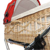 Senator Weidenkorb Kinderwagen, Korb Natur - Stoff Rot