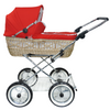 Senator Weidenkorb Kinderwagen, Korb Natur - Stoff Rot