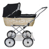 Senator Weidenkorb Kinderwagen, Korb Natur - Stoff Schwarz
