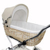 Senator Weidenkorb Kinderwagen, Korb Natur - Stoff Beige