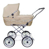 Senator Weidenkorb Kinderwagen, Korb Natur - Stoff Beige