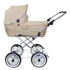 Senator Weidenkorb Kinderwagen, Korb Natur - Stoff Beige