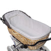 Senator Weidenkorb Kinderwagen, Korb Natur - Stoff Silbergrau