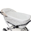 Senator Weidenkorb Kinderwagen, Korb Weiß - Stoff Beige