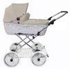 Senator Weidenkorb Kinderwagen, Korb Weiß - Stoff Beige