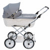 Senator Weidenkorb Kinderwagen, Korb Weiß - Stoff Silbergrau