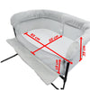 RETOURE-RÜCKLÄUFER: Close2Me BABY-Beistellbett - für hohe Polster und Boxspringbett-Matratzen mit 22-26 cm Höhe