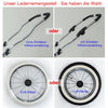 Designer Sportwagen-Set - Schwarz / Innenstoff Weiß