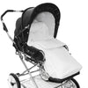 Designer Sportwagen-Set - Schwarz / Innenstoff Weiß