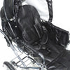 Designer Sportwagen-Set - Schwarz / Innenstoff Weiß