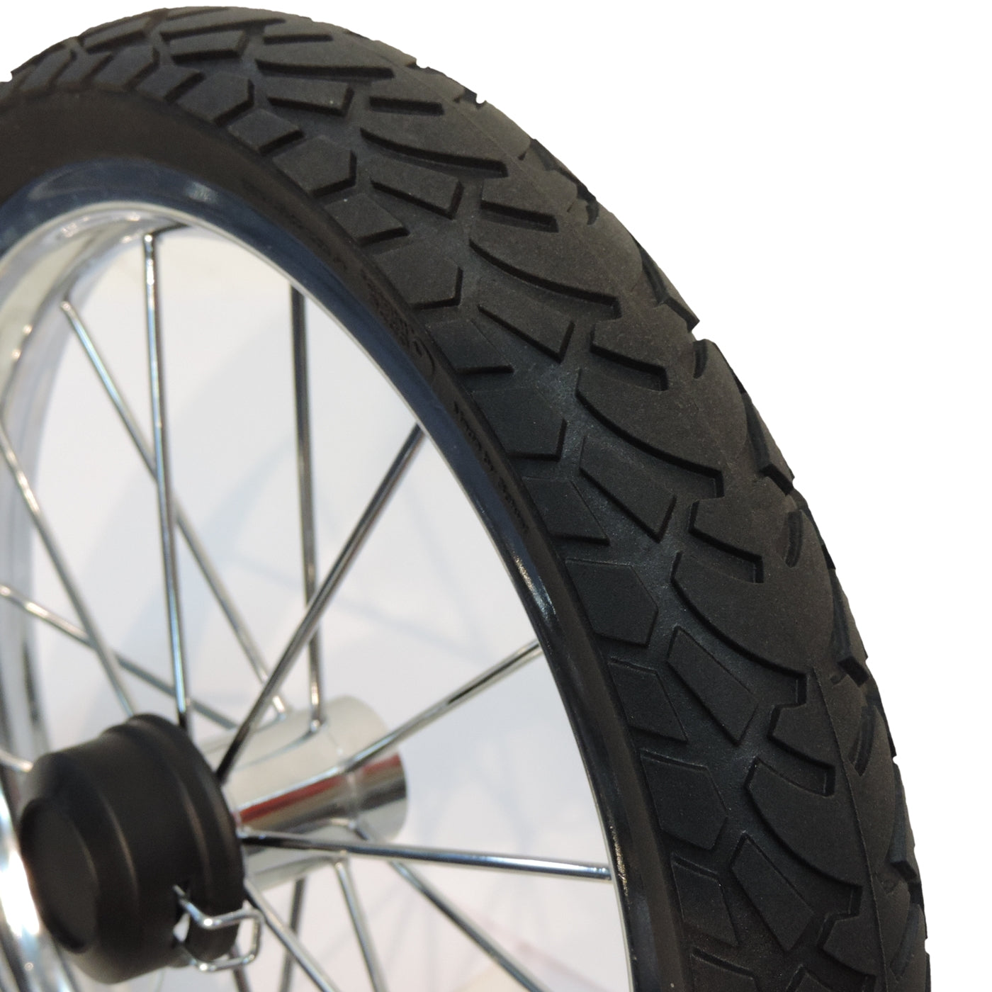 ECCO Ersatzrad für Kinderwagen - 28cm, Luftkammer/Vollmaterial, kugelgelagert - Reifen 100% recyclebar