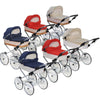 Weidenkorb Puppenwagen Korb Natur Stoff Beige