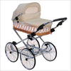 Weidenkorb Puppenwagen Korb Natur Stoff Beige