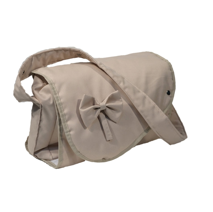 Wickeltasche mit integrierter Wickelunterlage - Stoff Beige