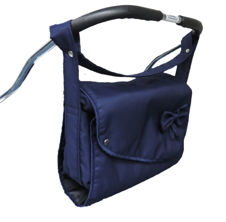 Wickeltasche mit integrierter Wickelunterlage - Stoff Marineblau