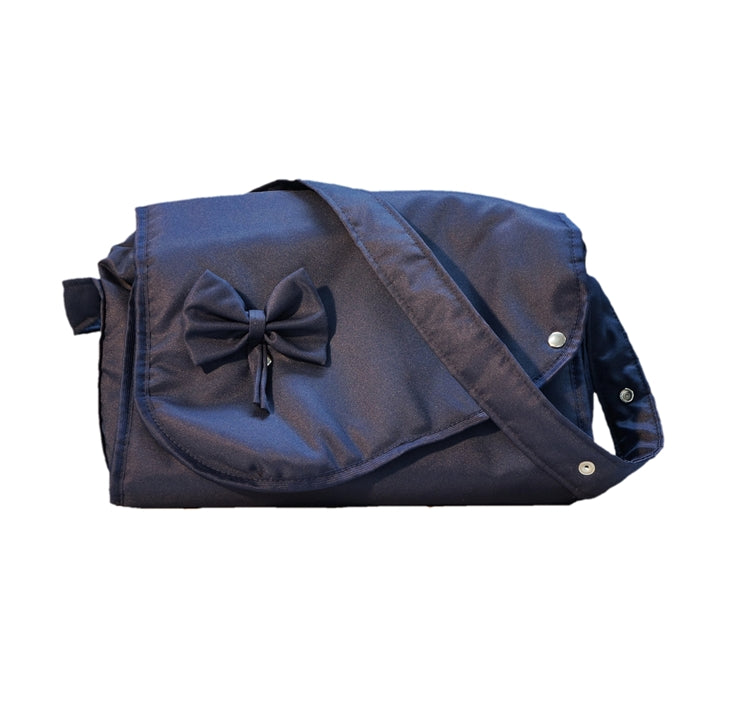 Wickeltasche mit integrierter Wickelunterlage - Stoff Marineblau