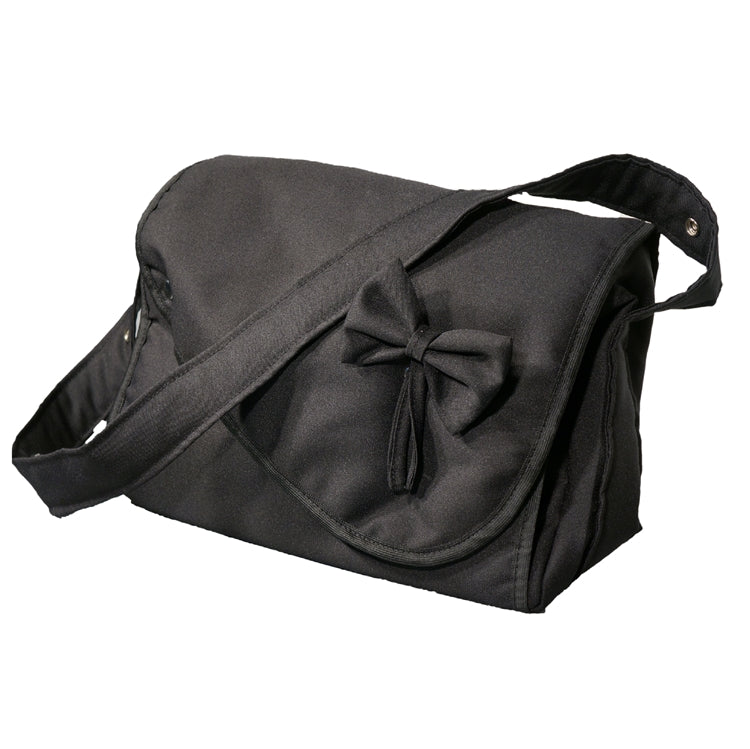 Wickeltasche mit integrierter Wickelunterlage Stoff Schwarz
